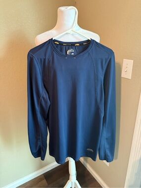 Go lite Men’s Long-Sleeve Performance Shirt — Navy